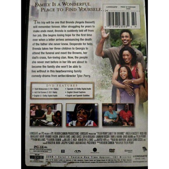 Tyler Perrys Meet The Browns DVD Widescreen & Full Screen - Picture 2 of 2